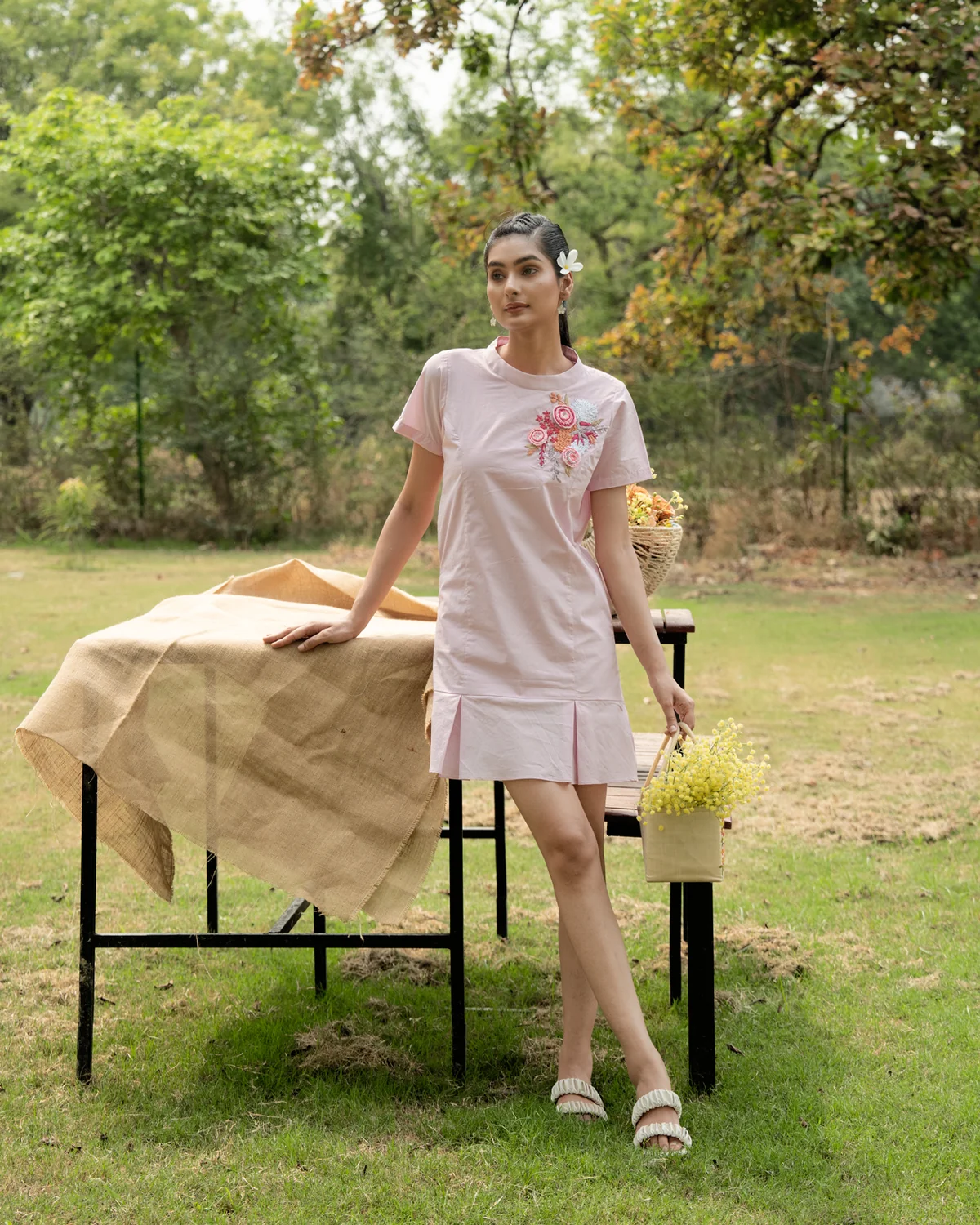 Joi Hand Embroidered Dress thumbnail 3