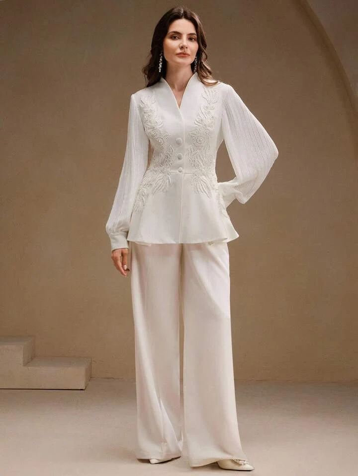 Ethereal Peplum Suit thumbnail 1