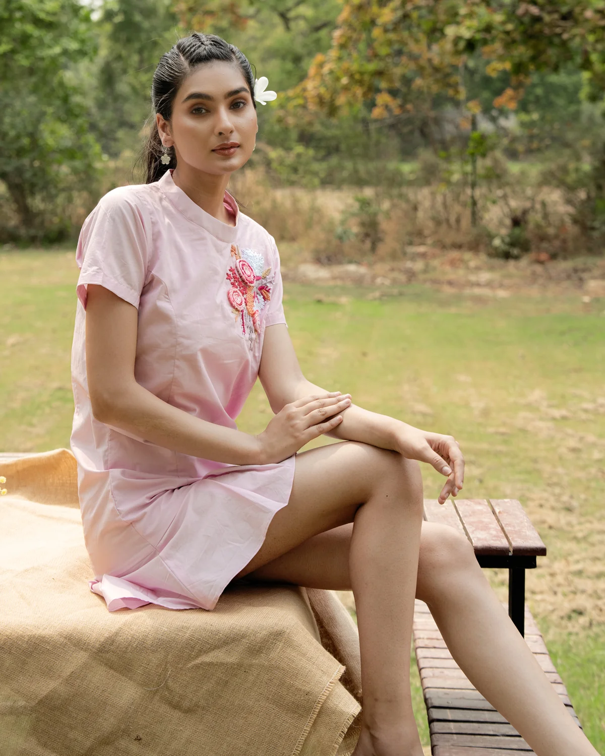Joi Hand Embroidered Dress thumbnail 2
