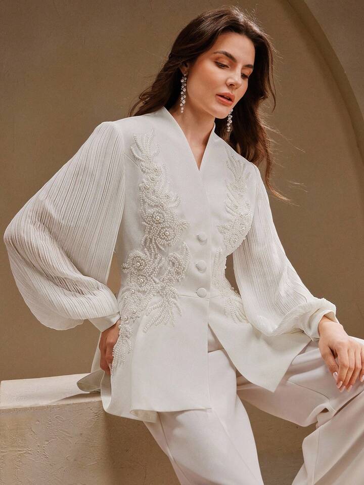 Ethereal Peplum Suit thumbnail 4