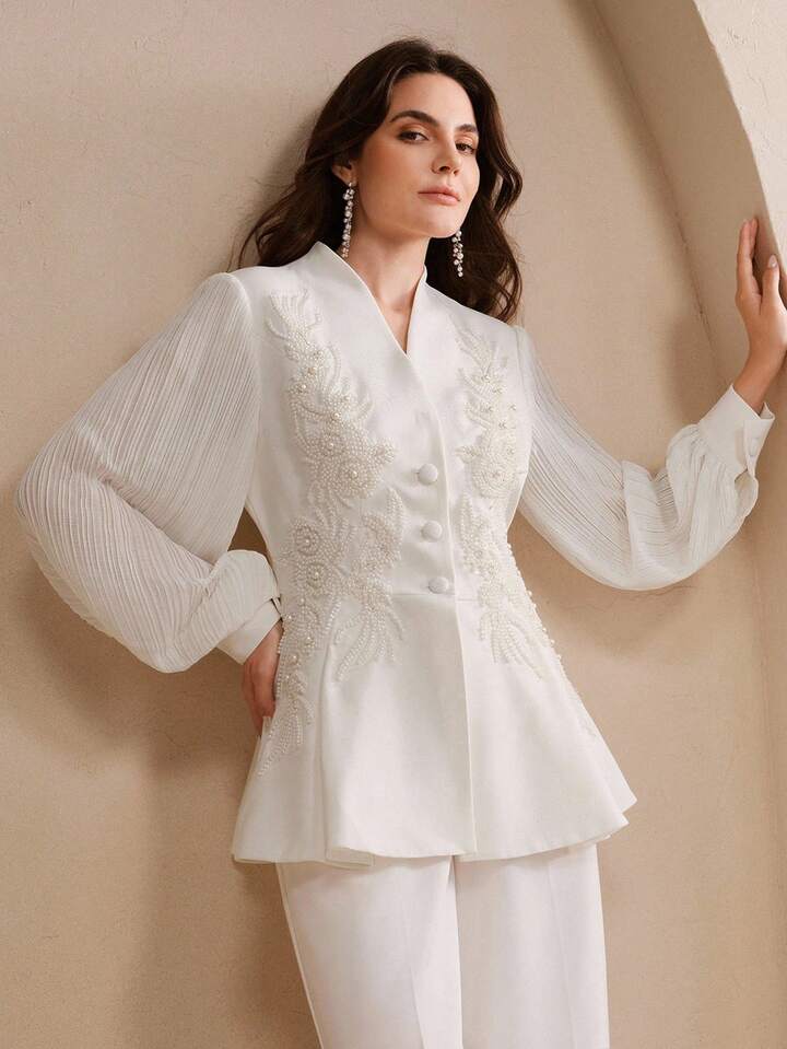 Ethereal Peplum Suit thumbnail 5