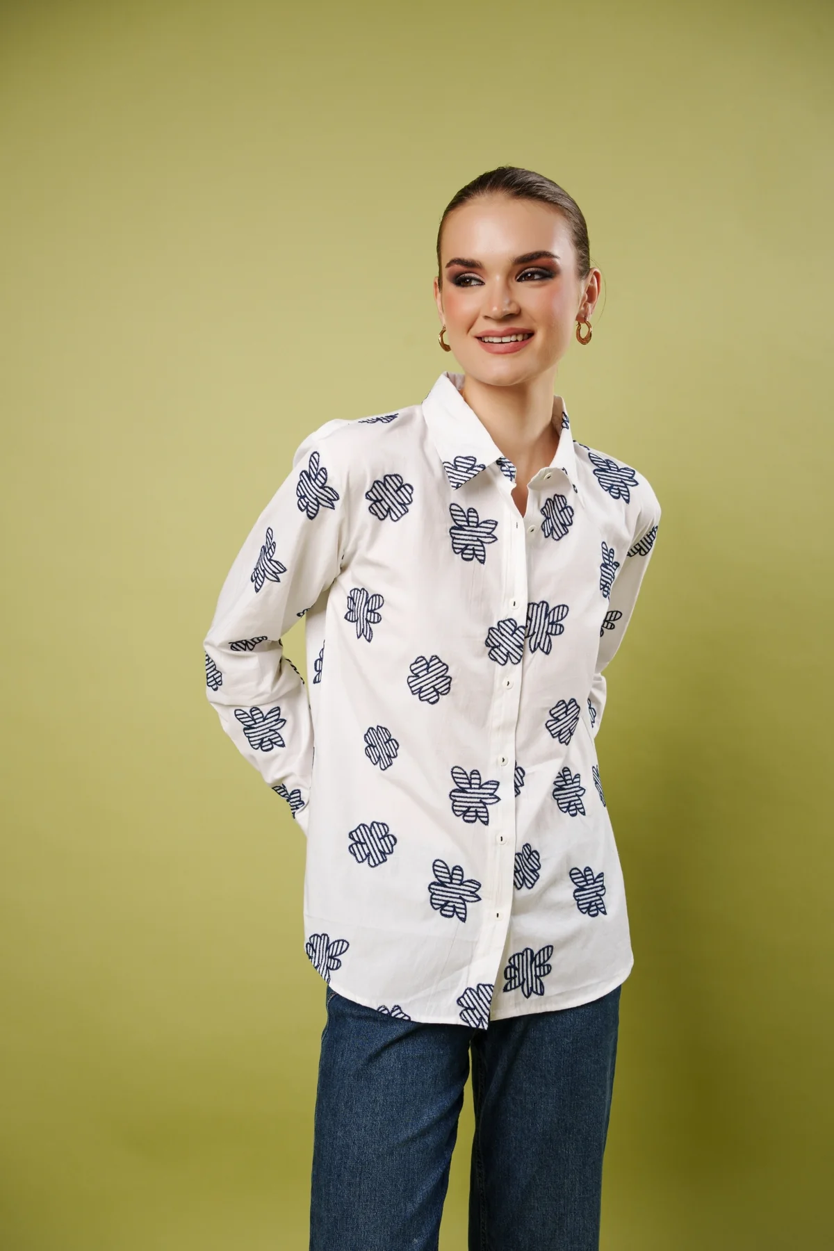 Linear Flora Shirt